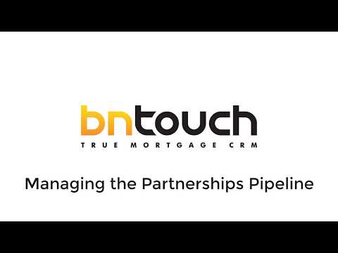 BNTouch Initial Training: Partnerships Tab